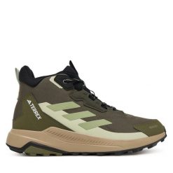 Trekkingi adidas. Brązowe botki męskie Adidas, bez zapięcia. Za 439.99 zł.