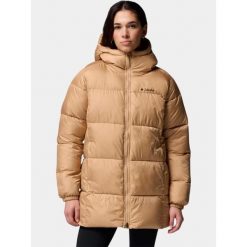 Płaszcz Zimowy Damski Columbia Puffect II Mid. Brązowe płaszcze damskie Columbia, na zimę, bez wzorów, eleganckie, bez kołnierzyka, bez kaptura. Za 729.00 zł.