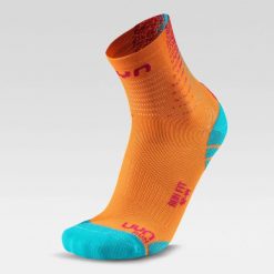 Skarpety do biegania MAN RUN FIT SOCKS r.42-44. Brązowe skarpety męskie UYN, bez wzorów. Za 69.99 zł.