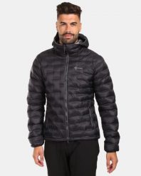 Męska kurtka ocieplana Kilpi ALBA-M. Czarne kurtki męskie Kilpi, na zimę, m, bez wzorów, z materiału, eleganckie, bez kaptura. Za 370.41 zł.