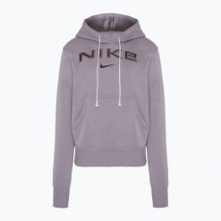 Bluza damska Nike Sportswear Phoenix Fleece. Fioletowe bluzy damskie Nike, m, bez wzorów, sportowe, bez ramiączek, bez kaptura. Za 249.99 zł.