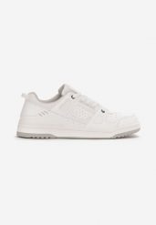 Białe Buty Sportowe przed Kostkę z Perforacją Moravelia. Białe buty sportowe męskie Born2be, bez wzorów, przed kostkę, bez zapięcia. Za 149.99 zł.