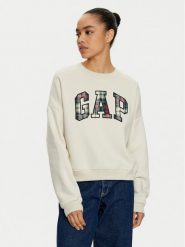 Gap Bluza 645565-01 Beżowy Regular Fit. Brązowe bluzy damskie GAP, xxs, bez wzorów, z bawełny, bez ramiączek, bez kaptura. Za 159.99 zł.