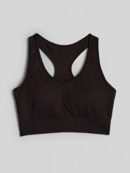 4F Biustonosz treningowy z niskim wsparciem damski - brązowy M/L. Brązowe bielizna sportowa damska 4F, l, bez wzorów. Za 99.99 zł.