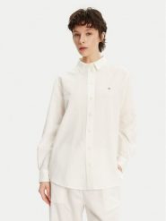 Tommy Jeans Koszula DW0DW20292 Écru Relaxed Fit. Koszule damskie Tommy Jeans, xs, bez wzorów, z bawełny, bez kołnierzyka, bez ramiączek. Za 239.99 zł.