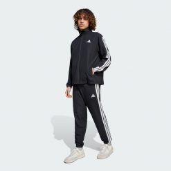 Dres Sportswear Basic 3-Stripes Woven. Czarne komplety dresowe męskie Adidas, xl, bez wzorów, z dresówki. Za 227.00 zł.