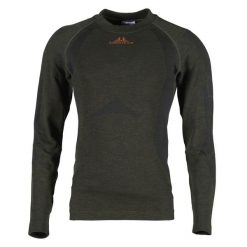Bluza Swedteam Titan Merino. Zielone bluzy damskie SWEDTEAM, l, bez wzorów, z wełny, eleganckie, bez ramiączek, bez kaptura. Za 394.50 zł.
