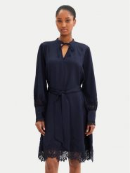 Bruuns Bazaar Sukienka codzienna Felicia BBW4269 Granatowy Loose Fit. Niebieskie sukienki damskie Bruuns Bazaar, na co dzień, bez wzorów, z syntetyku, bez kołnierzyka, bez ramiączek, proste. Za 479.99 zł.