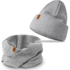 Nandy Nandy Damski Komplet Zimowy Czapka Komin Kolory - Zest-Ck-20849-03-Js-Szar. Czapki damskie Nandy, na zimę, bez wzorów. Za 99.90 zł.