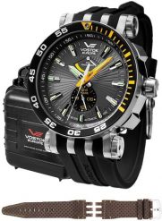 Zegarek męski Vostok Europe YN84-575A539S brązowy. Brązowe zegarki męskie Vostok Europe, bez wzorów. Za 6,671.89 zł.
