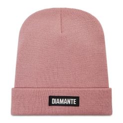 Czapka Diamante Wear. Czerwone czapki damskie Diamante Wear, na zimę, bez wzorów. Za 69.99 zł.