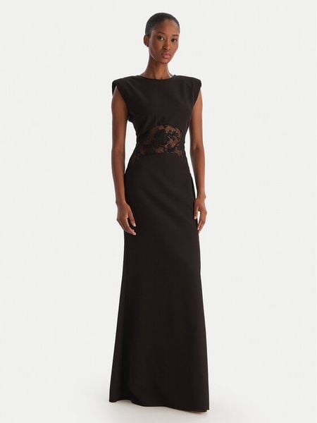 ACCESS FASHION Sukienka wieczorowa 54-3309-168 Czarny Regular Fit. Czarne sukienki damskie ACCESS FASHION, bez wzorów, z syntetyku, wizytowe, bez kołnierzyka, bez ramiączek. Za 999.99 zł.