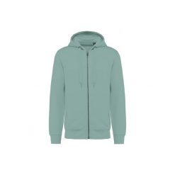 Ekologiczna rozpinana bluza z kapturem Kariban French Terry. Zielone bluzy damskie KARIBAN, l, bez wzorów, z bawełny, bez ramiączek, z kapturem. Za 151.50 zł.