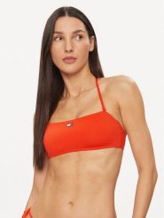 Tommy Hilfiger Góra od bikini UW0UW05088 Czerwony. Czerwone bikini Tommy Hilfiger, bez wzorów, z syntetyku. Za 149.99 zł.