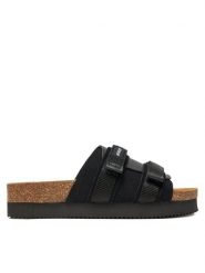 Novesta Klapki Partisan N358001-999701NER Czarny. Czarne klapki damskie Novesta, bez wzorów, ze skóry, bez obcasa, bez zapięcia. Za 379.99 zł.
