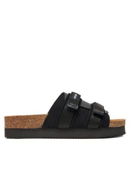 Novesta Klapki Partisan N358001-999701NER Czarny. Czarne klapki damskie Novesta, bez wzorów, ze skóry, bez obcasa, bez zapięcia. Za 379.99 zł.