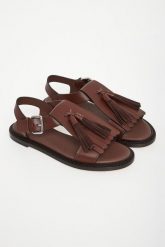 Sandały damskie skórzane Arte WEEKEND MAX MARA. Sandały damskie Weekend Max Mara, bez wzorów, bez obcasa, bez zapięcia. Za 1,579.00 zł.