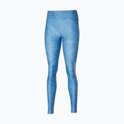 Legginsy damskie Mizuno Active. Niebieskie legginsy damskie Mizuno, bez wzorów, z elastanu. Za 149.99 zł.