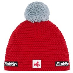 Czapka narciarska Jamie Pompon SA. Czarne czapki damskie Eisbar, bez wzorów, z materiału. Za 200.01 zł.