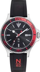 Zegarek Nautica Zegarek męski Nautica NAPABS024 czarny. Czarne zegarki męskie Nautica, bez wzorów. Za 378.00 zł.