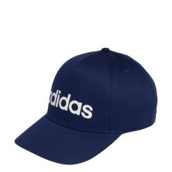 Czapka LINEAR BASEBALL CAP. Białe czapki damskie Adidas, bez wzorów, klasyczne. Za 64.95 zł.