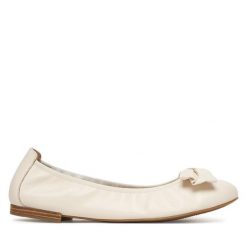 Baleriny Caprice. Brązowe balerinki damskie Caprice, bez wzorów, bez obcasa, bez zapięcia. Za 319.99 zł.