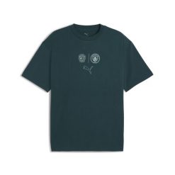 Koszulka unisex Manchester City FtblStatement Cellerator PUMA. Zielone bluzki damskie Puma, bez wzorów, sportowe, bez kołnierzyka, bez ramiączek. Za 199.00 zł.