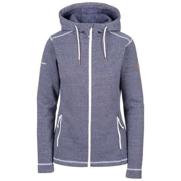 Bluza damska z kapturem Trespass Rootless. Niebieskie bluzy damskie Trespass, l, bez wzorów, z polaru, bez ramiączek, z kapturem. Za 210.40 zł.