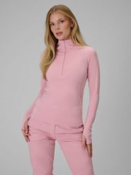 4F Bielizna termiczna ocieplana (góra) damska - różowa XL. Czerwona bielizna sportowa damska 4F, xl, bez wzorów, z polaru. Za 169.99 zł.