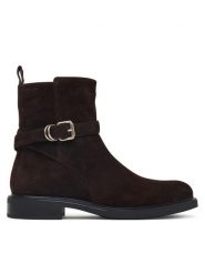 Vagabond Shoemakers Botki Freya 6206-140-31 Brązowy ciemny. Brązowe botki damskie Vagabond Shoemakers, bez wzorów, bez obcasa, na płaskiej podeszwie, bez zapięcia. Za 779.99 zł.