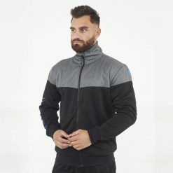 Kurtka sportowa z zamkiem UCLA oversize. Czarne kurtki sportowe męskie Legea, s, bez wzorów, z materiału, z kapturem, do biegania. Za 84.90 zł.