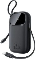 Baseus EnerFill FC31 20000 mAh 22.5W USB-C + Lightning czarny. Czarne powerbanki . Za 119.90 zł.