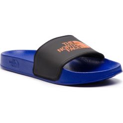 Klapki THE NORTH FACE - Base Camp Slide II T93FW06SK Aztec Blue/Tnf Black. Czarne klapki damskie The North Face, bez wzorów, z tworzywa sztucznego, eleganckie, bez obcasa, bez zapięcia. W wyprzedaży za 139.00 zł.