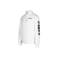 Bluza męska DIADORA FZ JACKET. Białe bluzy męskie Diadora, m, bez wzorów, bez ramiączek, bez kaptura. Za 149.99 zł.