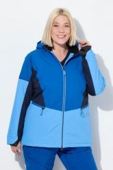 Damskie Kurtka sportowa HYPRAR wodoodporna osłona przeciwśnieżna. Niebieskie kurtki sportowe damskie Ulla Popken, plus size, bez wzorów, z materiału, bez ramiączek, z kapturem, narciarskie. Za 799.99 zł.