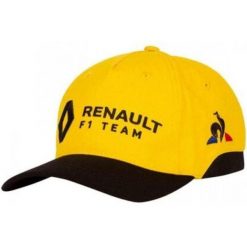 Czapka Zespołu Renault F1 Żółto-Czarna - Ikoniczny Styl i Komfort Premium. Żółte czapki damskie OEM, bez wzorów. Za 196.99 zł.