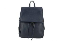 Plecak damski BARBERINI'S granatowy 513-4. Niebieskie plecaki damskie Barberinis, bez wzorów, ze skóry, eleganckie. Za 359.99 zł.