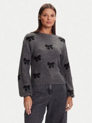 ONLY Sweter Bora 15360712 Szary Regular Fit. Szare swetry nierozpinane damskie ONLY, m, bez wzorów, z syntetyku, bez kołnierzyka, bez ramiączek. Za 149.99 zł.