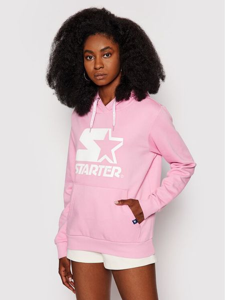 Starter Bluza SDG-001-BD Różowy Regular Fit. Czerwone bluzy damskie Starter, s, bez wzorów, z bawełny, bez ramiączek, bez kaptura. Za 189.99 zł.