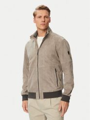 JOOP! Kurtka skórzana Cosmo 80100853 Szary Regular Fit. Szare kurtki męskie JOOP!, m, bez wzorów, ze skóry, bez kaptura. Za 2,419.00 zł.
