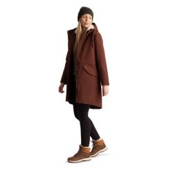 Trespass Vailsom - Damska kurtka przeciwdeszczowa w kolorze kasztanowym. Brązowe kurtki sportowe damskie Trespass, bez wzorów, z futra, bez ramiączek, bez kaptura, trekkingowe. Za 484.99 zł.