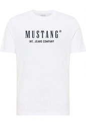 Męski T-Shirt Mustang Style Alex General White 1017990 2045. Białe t-shirty męskie Mustang, m, bez wzorów, bez kołnierzyka, bez ramiączek. Za 79.99 zł.