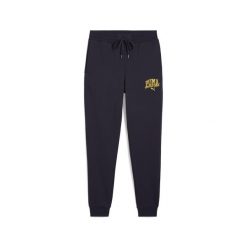 Męskie spodnie dresowe PUMA Class PUMA New Navy Blue. Niebieskie spodnie sportowe męskie Puma, m, bez wzorów, z dresówki, na fitness i siłownię. W wyprzedaży za 109.00 zł.