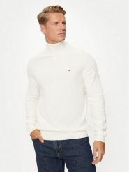 Tommy Hilfiger Golf MW0MW28048 Biały Regular Fit. Białe swetry męskie Tommy Hilfiger, m, bez wzorów, z bawełny, bez kołnierzyka, bez ramiączek. Za 309.99 zł.