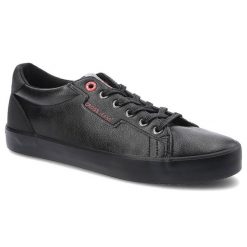 Czarne Trampki Cross Jeans Męskie Stylowe Buty. Czarne trampki męskie Cross Jeans, bez wzorów, z jeansu, casualowe, bez zapięcia. Za 109.00 zł.