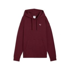 Bluza damska z kapturem Puma Hoodie confort Essentials ELEVATED. Czerwone bluzy damskie Puma, z aplikacjami, prążkowane, sportowe, bez ramiączek, z kapturem. Za 260.50 zł.