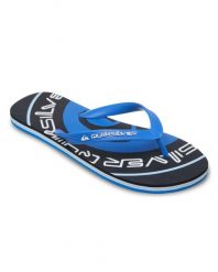 Klapki dla Mężczyzn MOLOKAI SCREEN Niebieski. Niebieskie klapki męskie Quiksilver, bez wzorów, z materiału, bez zapięcia. Za 94.99 zł.