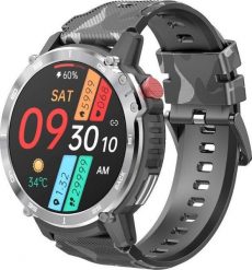 Smartwatch Rubicon RNCF08 Silver Czarno-brązowy. Brązowe zegarki smartwatch Rubicon, bez wzorów. Za 209.00 zł.