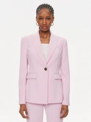 Pinko Marynarka 100180 A14I Różowy Regular Fit. Czerwone marynarki i żakiety damskie Pinko, bez wzorów, z syntetyku, bez kołnierzyka, bez ramiączek. Za 1,079.00 zł.