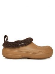 Crocs Klapki Classic Lined Shorty 211380 Brązowy. Brązowe klapki damskie Crocs, bez wzorów, z tworzywa sztucznego, bez obcasa, bez zapięcia. Za 309.99 zł.